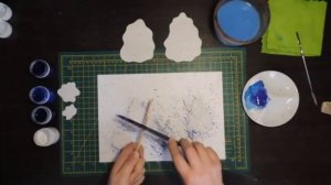 Тема "Зимний лес". Рисование в технике "Набрызг"