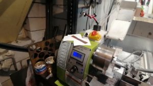 Расточка фланца для точило, токарный станок WM210 VID 20230411 015804