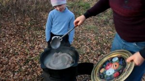 Индюшиные Шеи в Мёдово-Горчичном соусе в Казане на Костре.