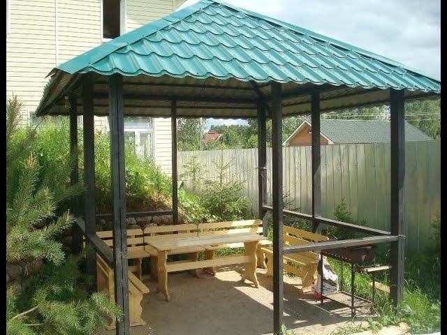 Беседка из профиля своими руками #1 смотреть онлайн