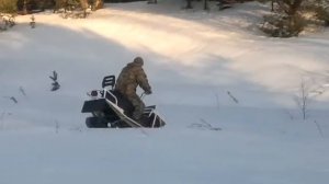 Самодельный снегоход "Турист"