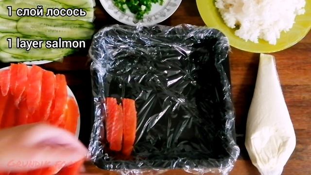 Самые ленивые и быстрые роллы? СУШИ ТОРТ | Sushi cake