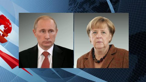 Владимир Путин по телефону поздравил Ангелу Меркель с 65-летием