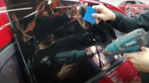 Kia Rio тонировка задних стекол пленкой Llumar ATR05% #PlenkiSPb