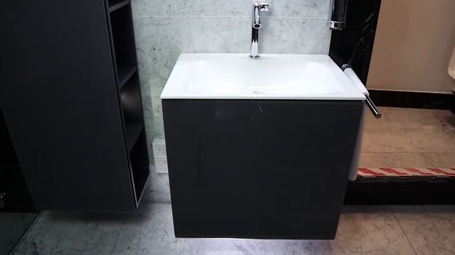 Keuco Plan Anthracite Glass Bathroom Suite Vanity Unit Tall Storage Unit and Wall Mirror - Kallums смотреть онлайн