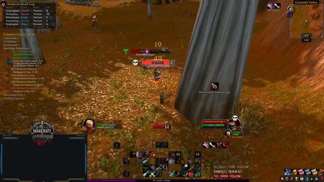 WOW HC Classic - Solo Lieutenant Fangore Lv23 Rogue смотреть онлайн