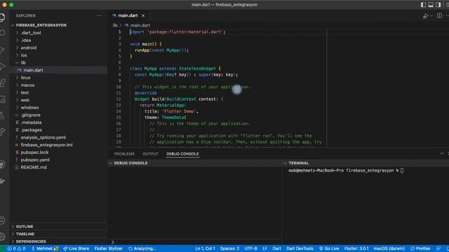 Flutter 3.0 Projelerinize FlutterFire CLI ile Firebase Entegrasyonu Yapma