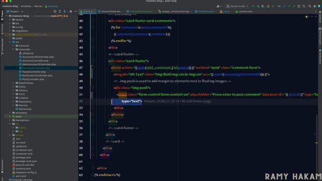 #211 Symfony 5 Course Arabic- Add Comments With Ajax - بالعربي Symfony شرح