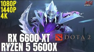 Dota 2 | Ryzen 5 5600x + RX 6600 XT | 1080p, 1440p, 4K benchmarks!