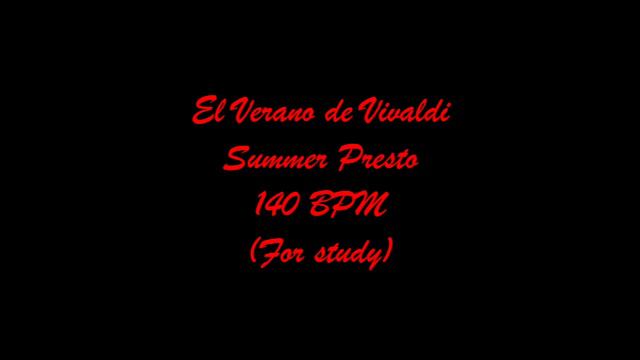 Vivaldi summer presto backing track 140 BPM HD смотреть онлайн