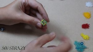 Оплетение в форме квадрата. Rivoli от 11 до 18 мм и chaton ss39.