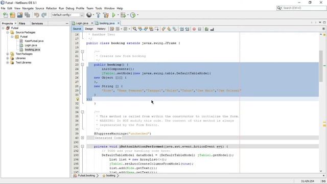 TUTORIAL MEMBUAT APLIKASI BOOKING LAPANGAN FUTSAL (FUTSAL TRAVEL) BERBASIS JAVA! смотреть онлайн