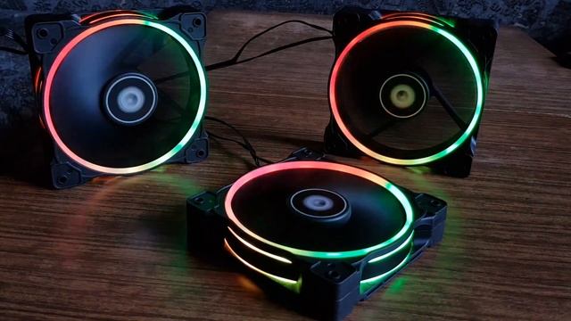 Вентиляторы для корпуса ПК с RGB подсветкой ID-COOLING ZF-12025-RGB-TRIO RGB смотреть онлайн
