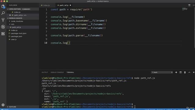 Полное руководство Node.JS. Урок 8. Модуль PATH смотреть онлайн