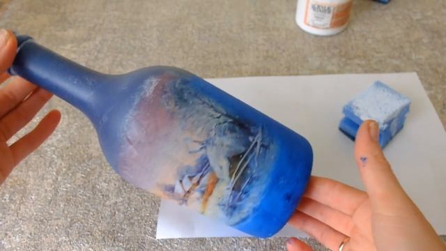 DIY подсвечник из бутылки своими руками/новогодний подсвечник из бутылки МК смотреть онлайн