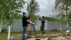 Каркасный домик-бытовка из деревянно металлической обрешётки. Часть 1