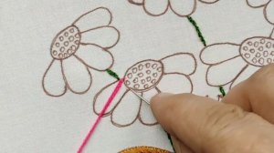 Hand embroidery designs: Charming & attractive flowers embroidery - Embroidery Tutorial