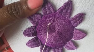 Passion flower | Passiflora | Krishna Kamal | Rakhi Phool | Woven Picot Stitch | 3D Hand Embroidery