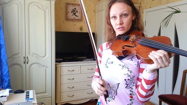 Старый урок скрипки 5 или" Где на скрипке ноты?"