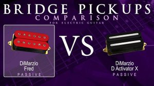 DiMarzio FRED vs D ACTIVATOR X - Passive Bridge Guitar Pickup Comparison Tone Demo