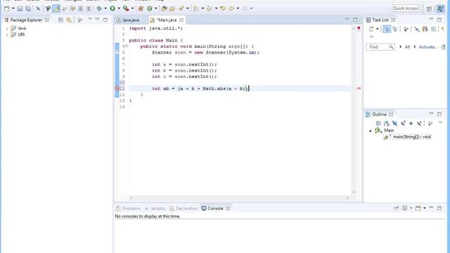 URI Online Judge Solutions in Java - Problem 1013