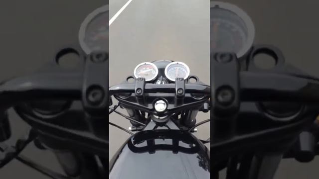 Suzuki GS 500 Cafe Racer Quick Ride and Exhaust Sound (Radv