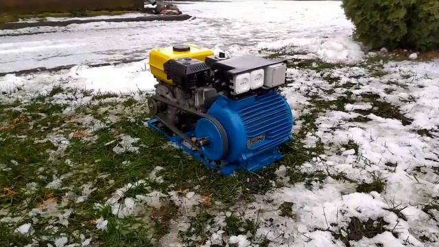 Генератор із асинхронного двигуна 3 Квт. + Схема підключення. Handmade/DIY Generator 220V смотреть онлайн