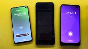 Incoming Call Samsung S10+ Coral vs Z Flip3 vs Galaxy S10+