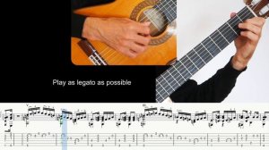 Samba de uma nota só (A. C Jobim), Guitar lesson, sheet and Tab