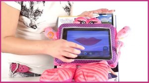 Wise Pet. Мягкая игрушка Flora с прозрачным карманом для планшета (119 137)