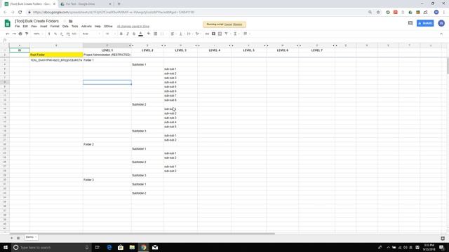 Bulk create folder structures in Gdrive using google scripts смотреть онлайн