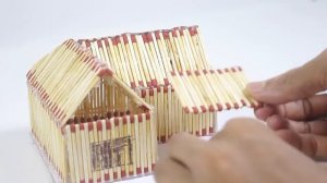 Как сделать ДОМ дома из спичек.