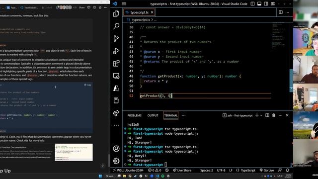 TypeScript Functions - Comments
