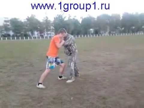 вызов реакции, переходная точка опоры, рукопашный бой видео уроки