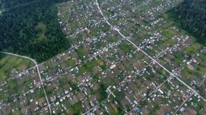 Горнозаводск Сад-огород  Пермский край drone video 4K 2016