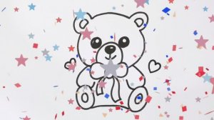 Рисуем медвежонка