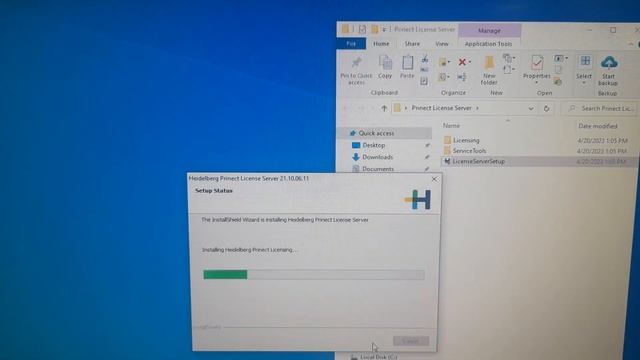 He to install Prinect License Manager 21.10.16.12