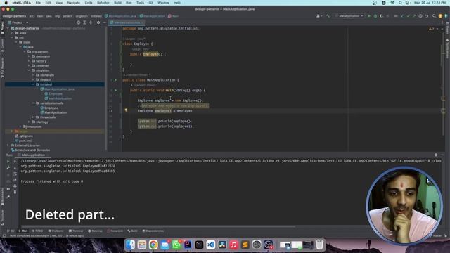 Singleton Design Pattern with a LIVE EXAMPLE | Interview Questions with Explanation in HINDI смотреть онлайн