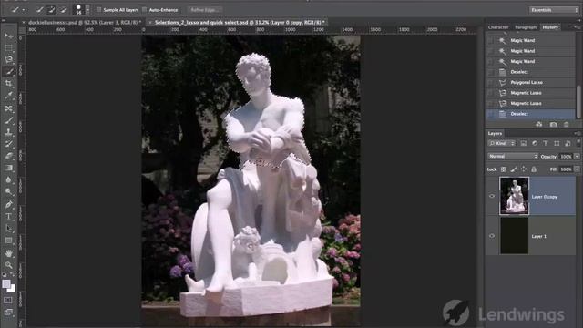 30 Инструмент быстрого выделения Photoshop CS6 смотреть онлайн