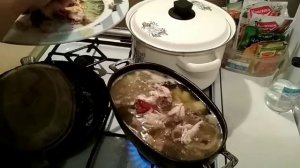 Утка плюс курочка,в утятнице по домашнему.Добра и улыбок))