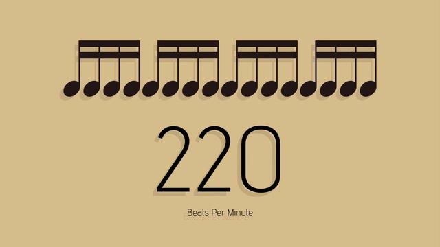 BPM = 220　メトロノーム - metronome - 16分 смотреть онлайн