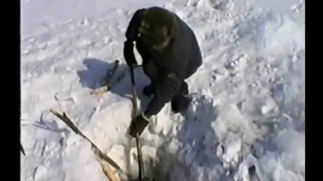 Зимняя рыбалка река Олёкма 1994 г