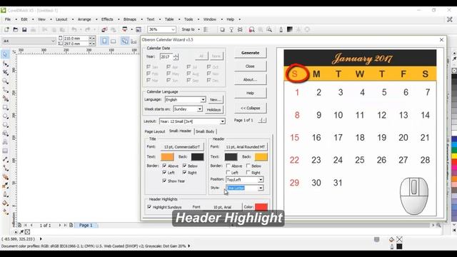 How to create Calendar in CorelDraw смотреть онлайн