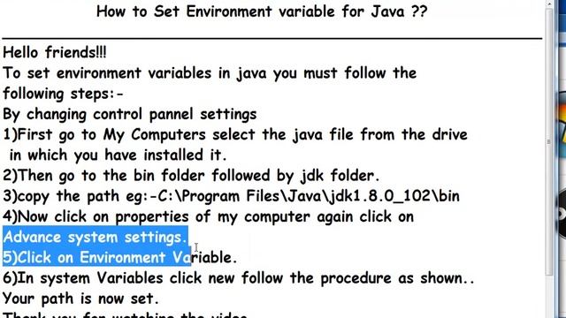 Environment variables configuration set up for java смотреть онлайн