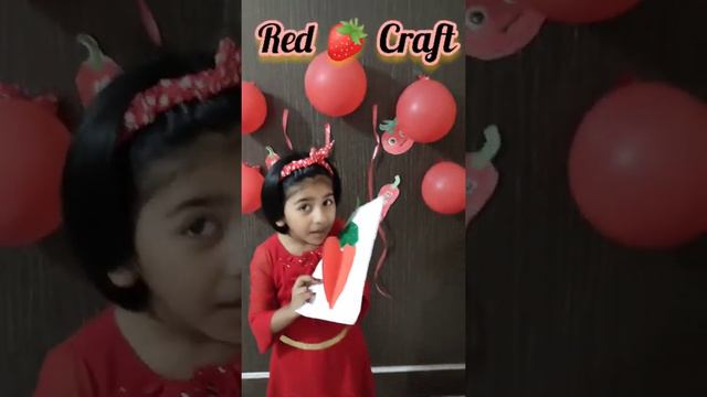 Red colourDay💃| Red Colour Challenge🍓|  #BySuperGirlAnya 🍎🍉| #Supergirlsworld