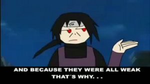 why itachi killed his clan? [озвучил S@thal]