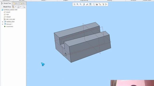 Tutorial 3 How to import sketch to part model and use for extrude смотреть онлайн