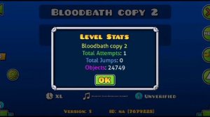 Как легко пройти Bloodbath на копии и как можно переделать любой уровень в Geometry dash