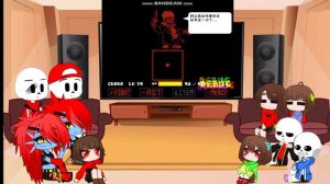 UNDERTALE & UNDERFELL REACT TO SUDDEN CHANGE SANS PHASE 1&2 (REQUEST)