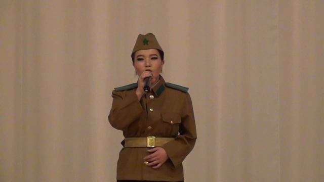 Фестиваль монгольской культуры в БГУ #6 - Песня  Катюша  в исполнении студентки из Монголии (2016)